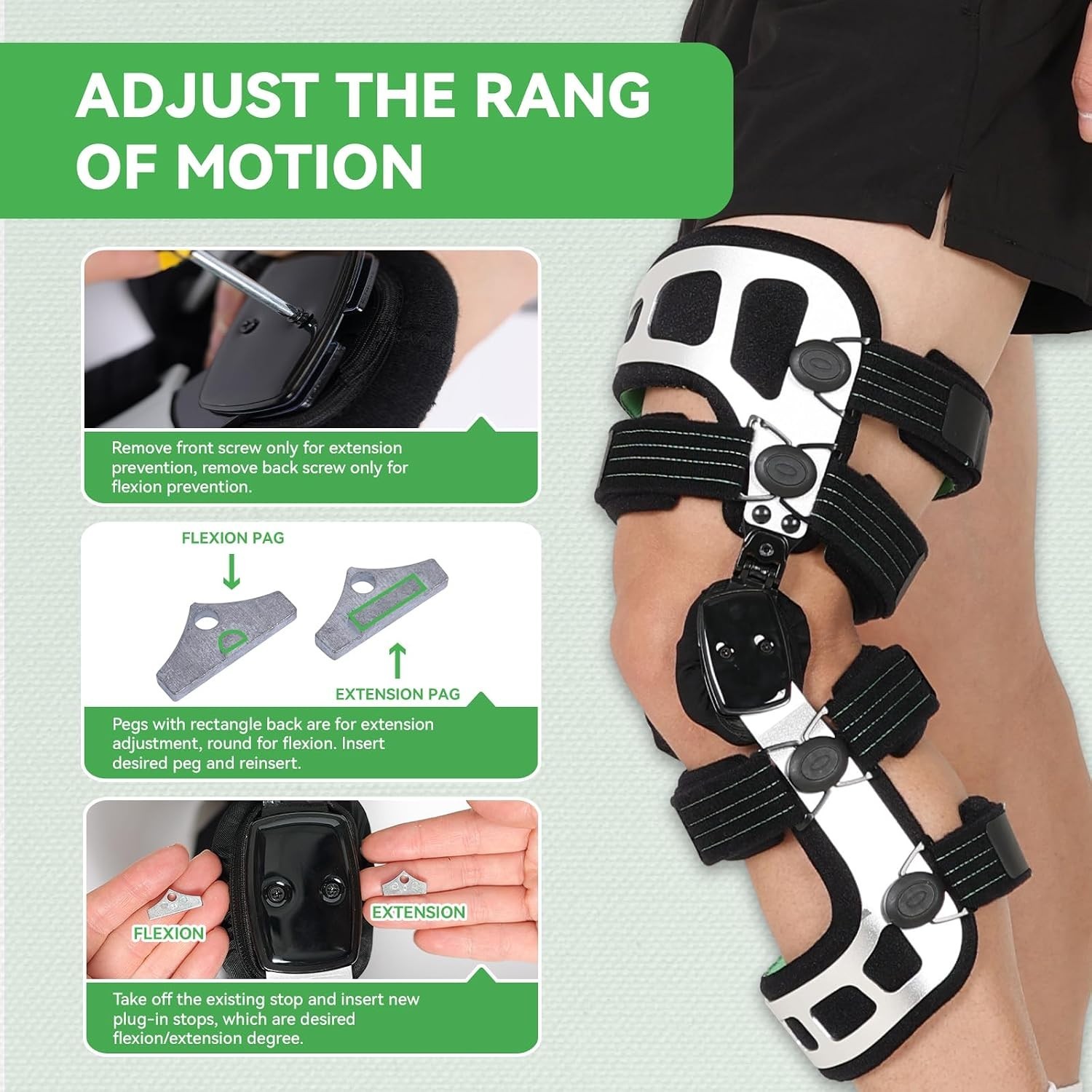 Orthomen Unloader Knee Brace – Adjustable OA Knee Support (XL-Left or Right)