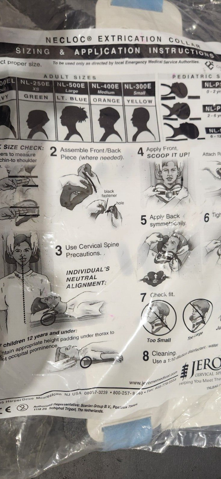 NECLOC Cervical Extrication Collar Adult Large