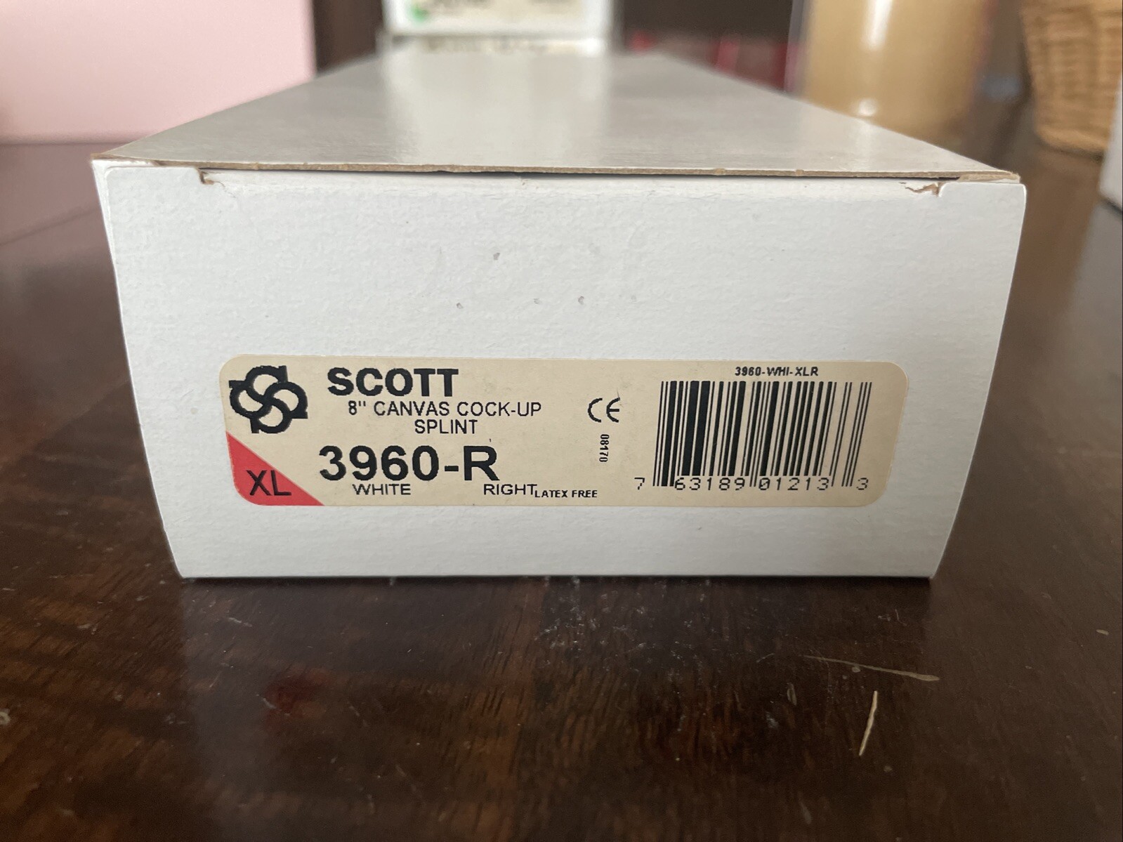 Scott 8” Canvas Cock-Up Splint 3960-R XL Right Wrist NEW