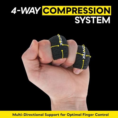 Flow Finger Sleeve V3 Pair — Joint Support & Compression for X-Large Single
