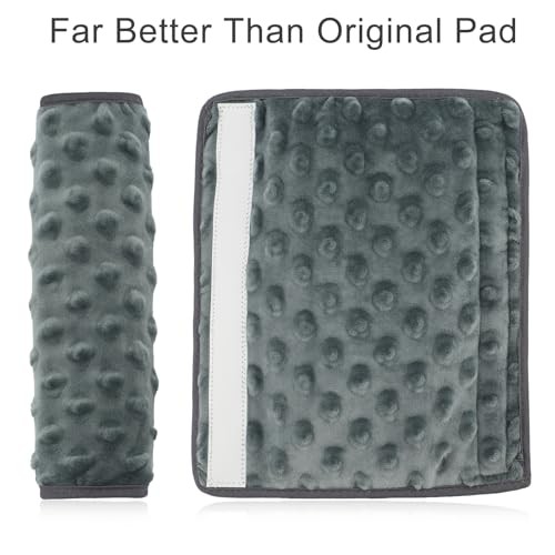 1Pc Arm Sling Padding for Neck Arm Sling Strap Cushion Minky Dot Dark Gray-1pc