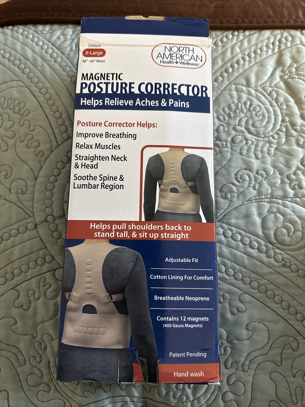 NIB North American Magnetic Posture Corrector X-Large 48-60” Waist