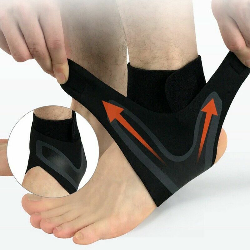4 Ankle Brace Support Compression Sleeve Plantar Pain Relief Foot Wrap Strap