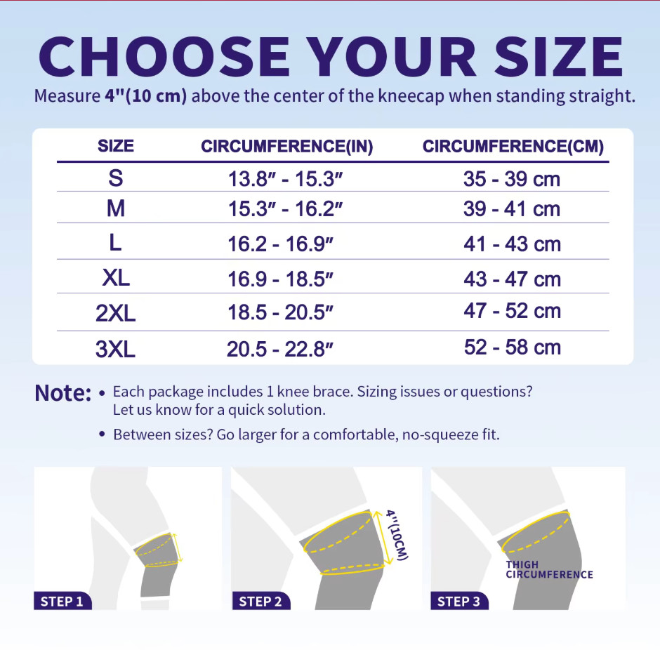 Hinged Knee Brace 3D Knit Patella Support Meniscus ACL Pain Relief Men Women
