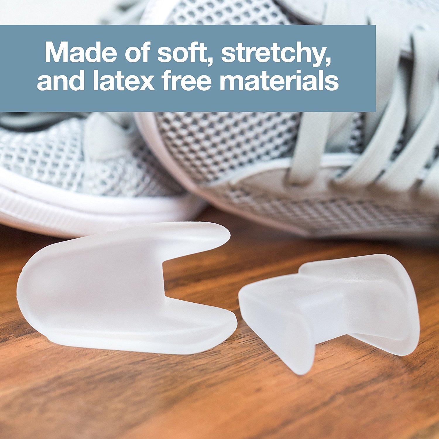 ZenToes Flared Toe Corrector Straightener Separators Bunion Relief Gel Spacers
