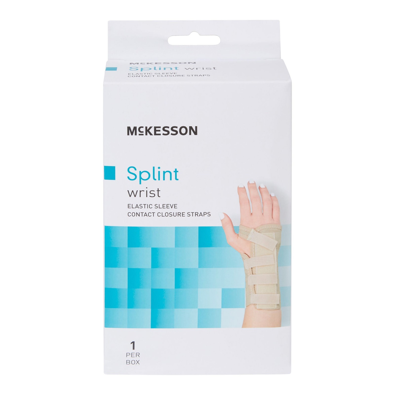 McKesson Hook and Loop Wrist Brace for Left Hand 155-79-87087