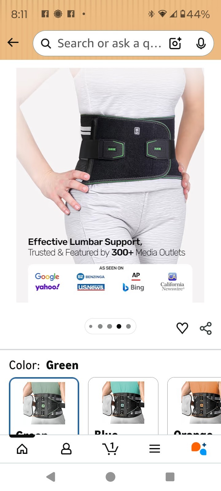 Rakiie Back Brace
