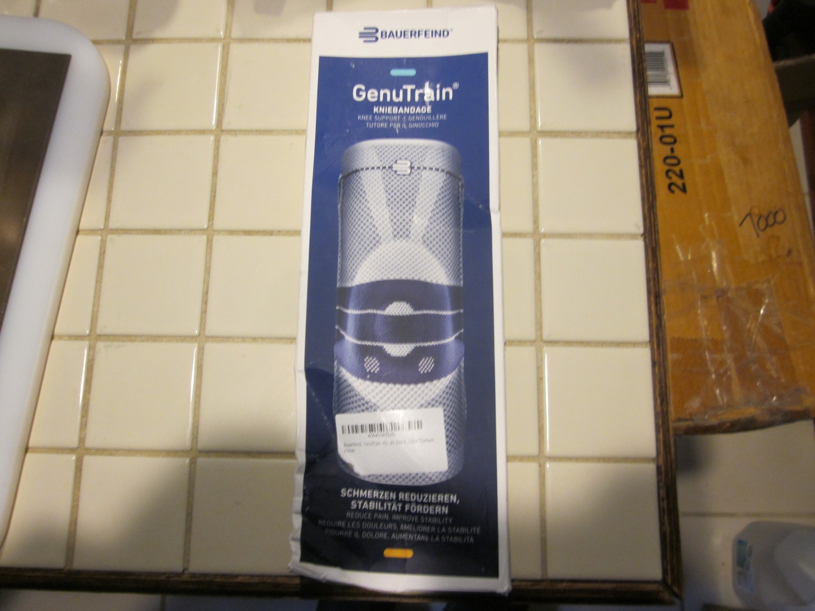 Bauerfeind – GenuTrain – Knee Brace – Support for Pain and Stability Size 5 New