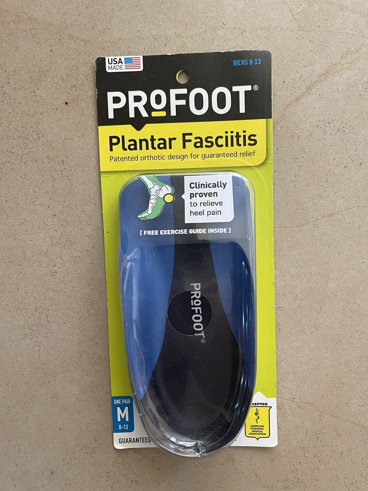 Plantar Fasciitis, Mens 8-13, 1 Pair