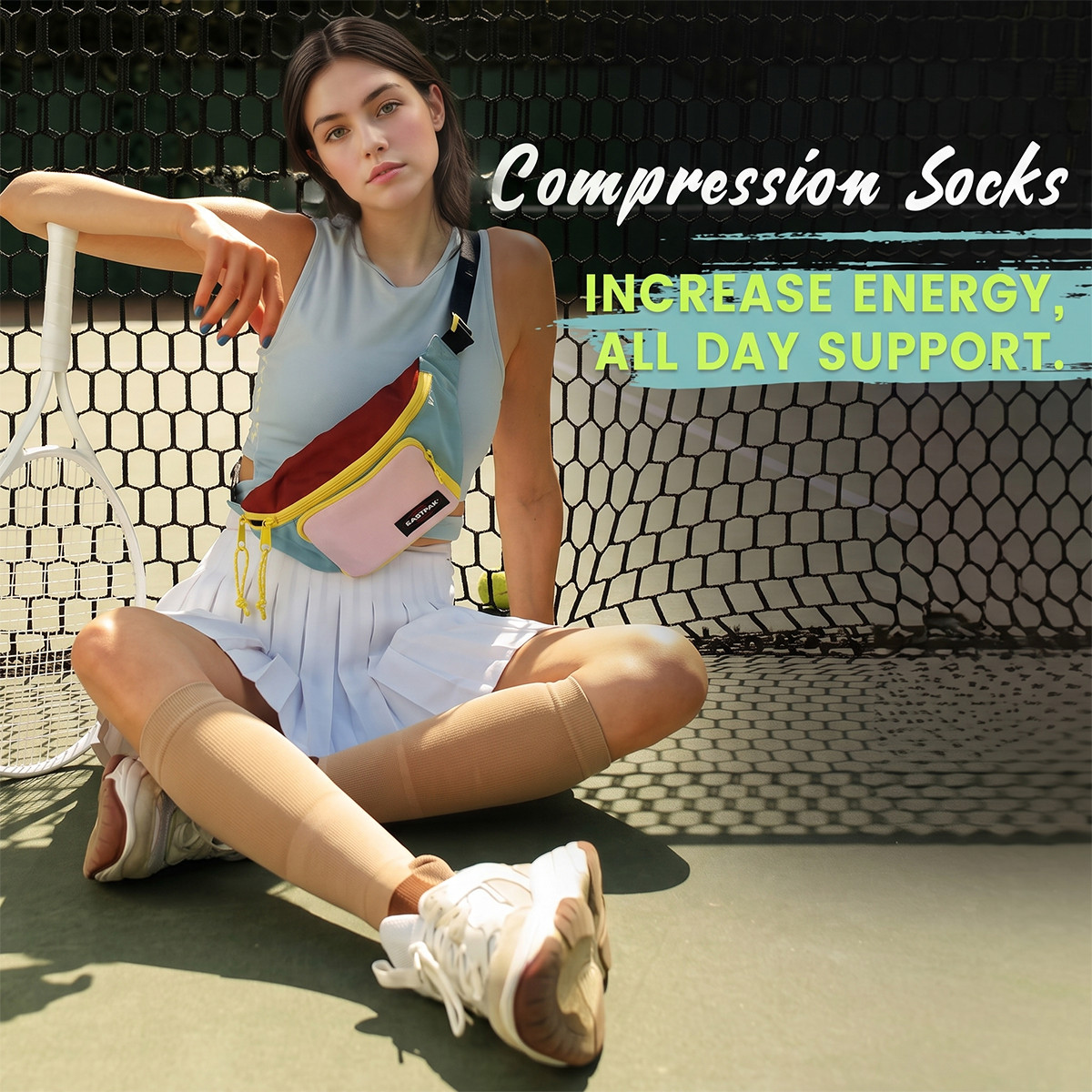 5 Pairs Copper Compression Socks 20-30mmHg Graduated Support Mens Womens S/M-XXL