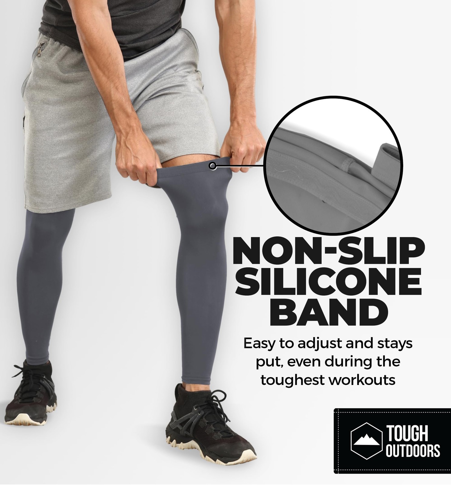 Leg Compression Sleeve – Leg Sleeves for Men & – Compression Calf Sleeves – B…