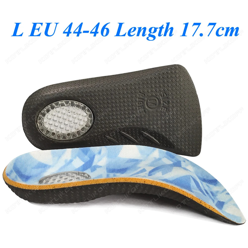 1/2 Pairs Orthopedic EVA Half Insoles Flatfoot/XO Leg Care Plantar Fasciitis Rel