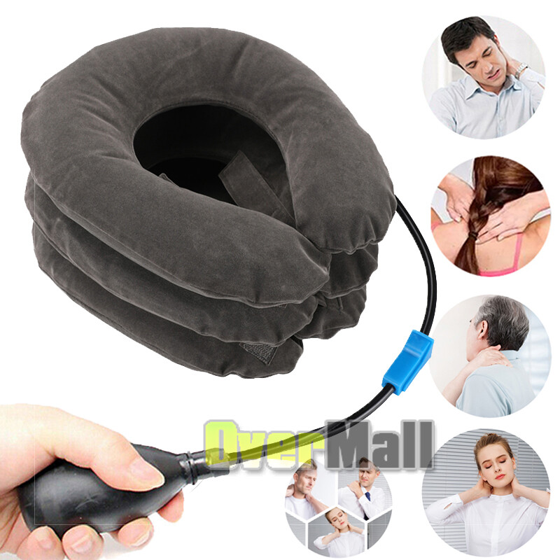 Traction Decompression Device Neck Shoulder Pain Relief Pump Cervical Pillow