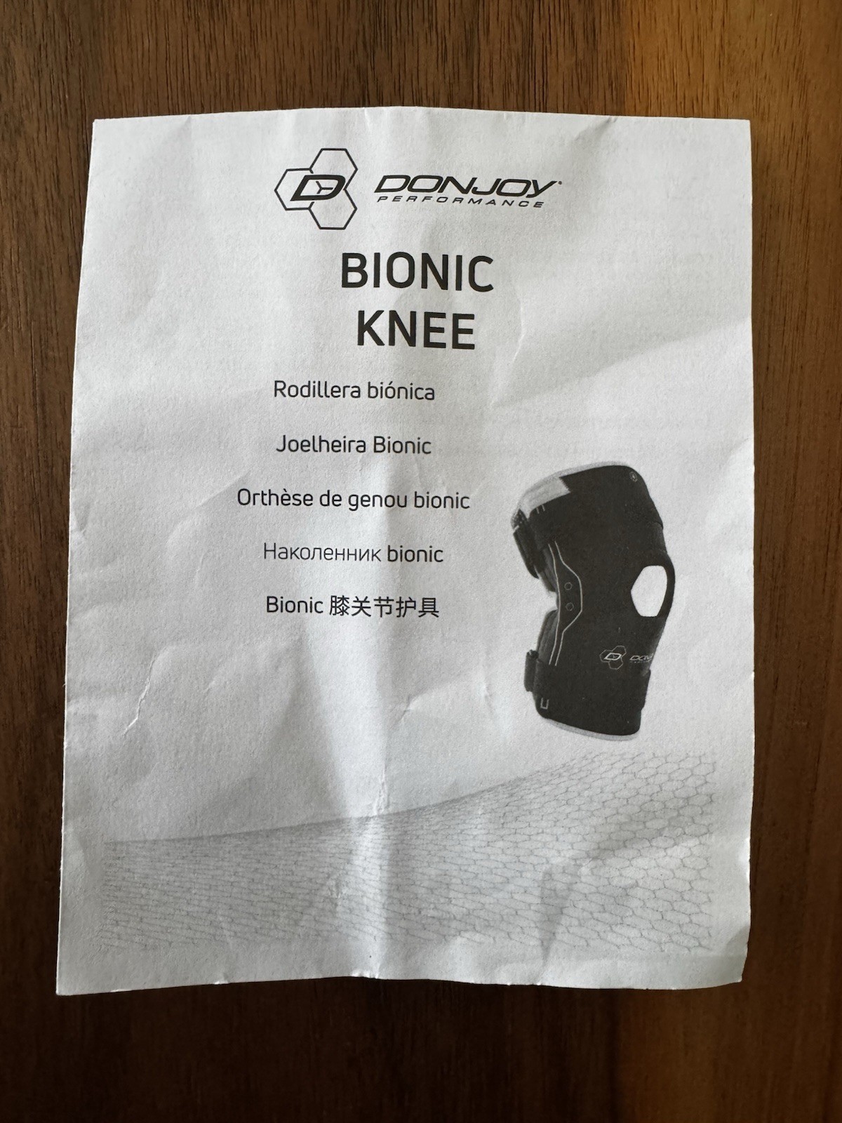 DonJoy Performance Bionic Knee Brace Black Large