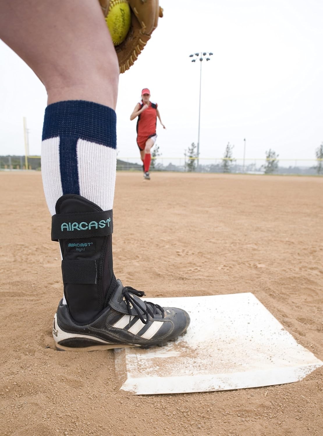 Dual Protection Ankle Brace with Compression and Stability – Medium Right Foot