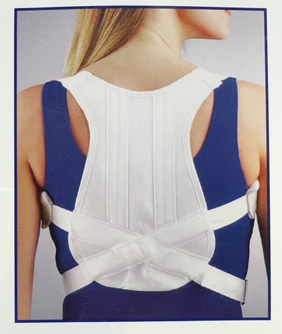 FLA Small Posture Control Shoulder Brace White