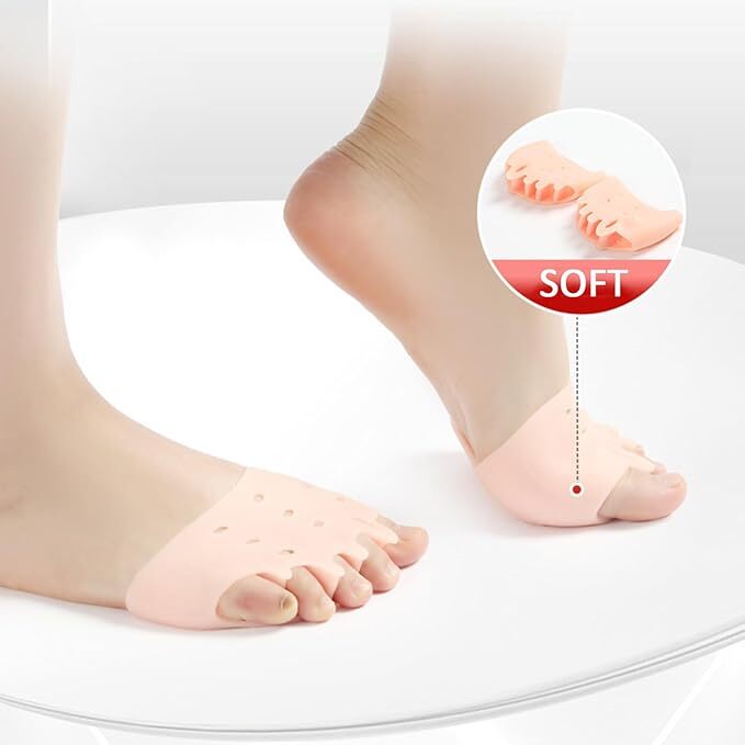 Corrector de Juanete 2 Separadores De Gel Suave Para Dedos Del Pie
