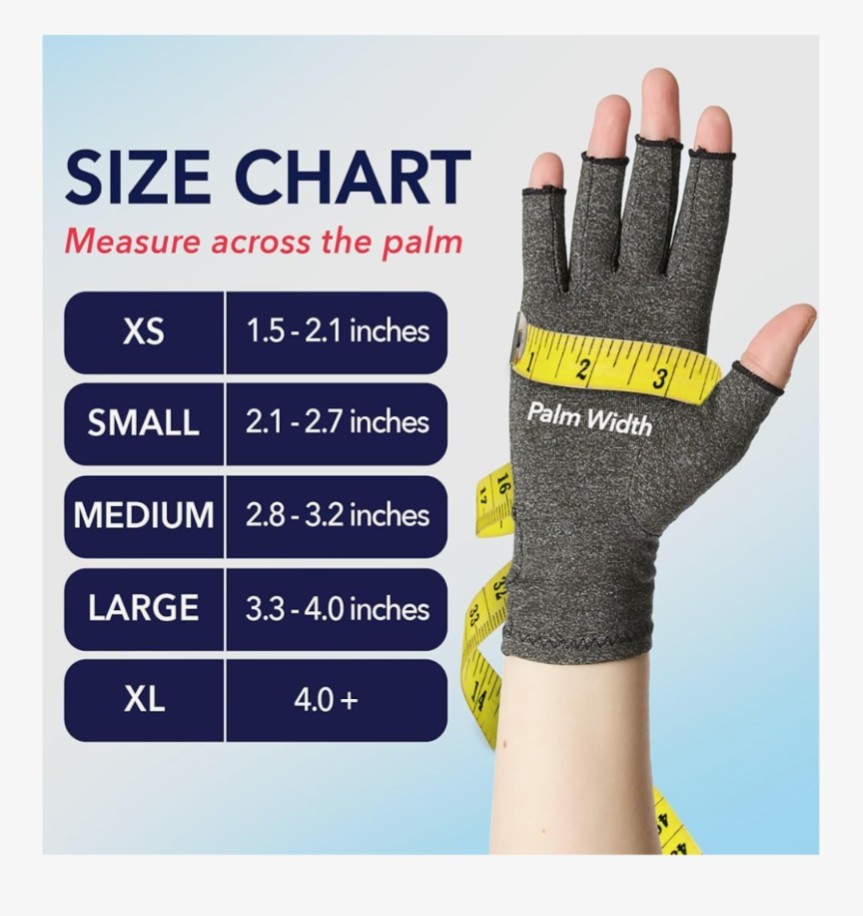Dr Arthritis Hand Compression Gloves Men And Women Open Finger Arthritis Size S
