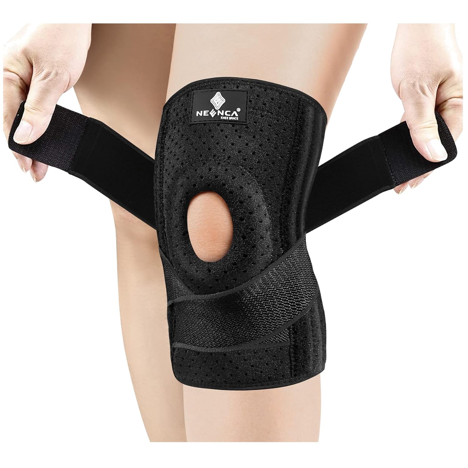 Comfortable Knee Wrap with Side Spring Stabilizers