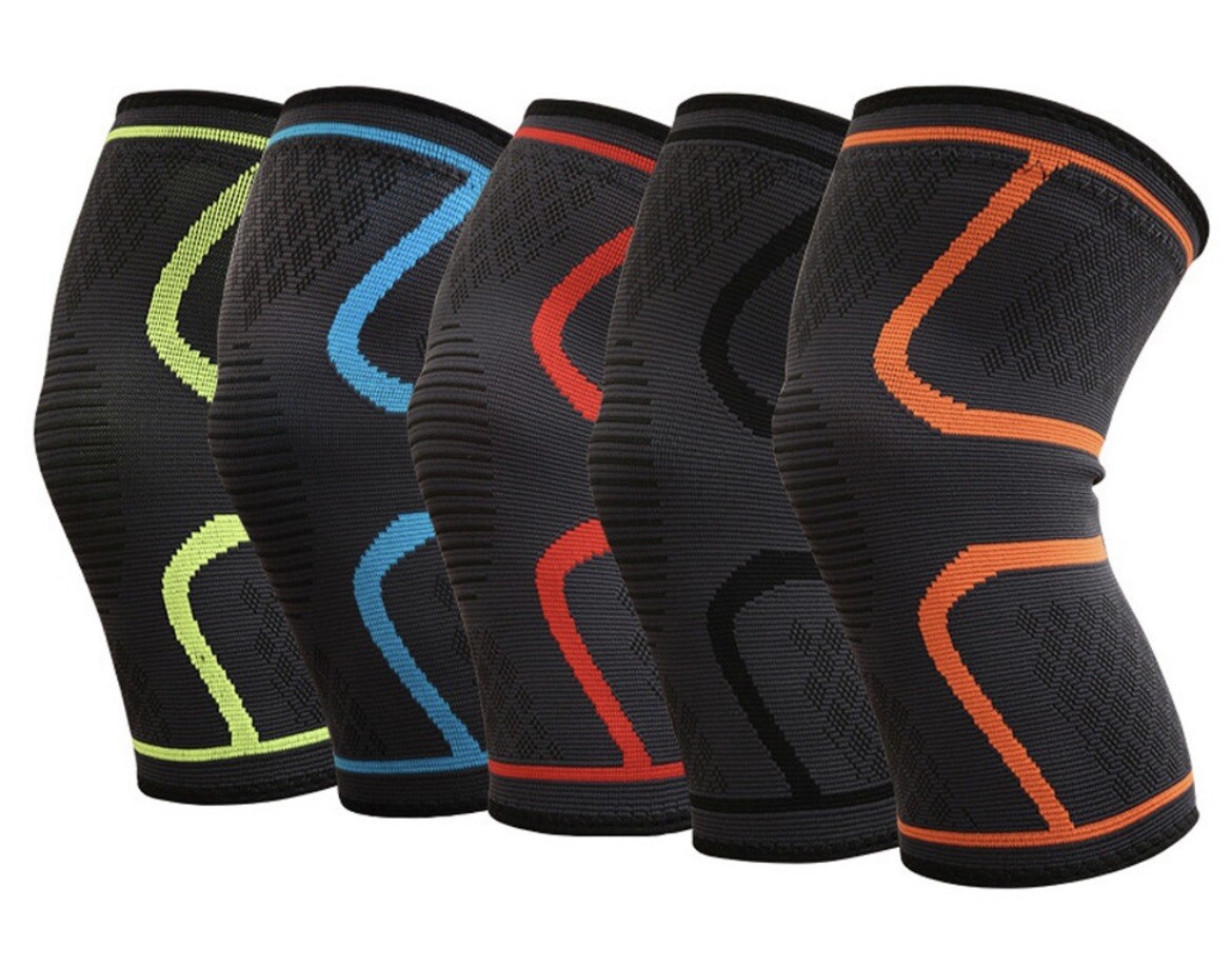 BOER Sport X-Large Knee Compression Brace, Red, FITNESS TRAINING CROSSFIT