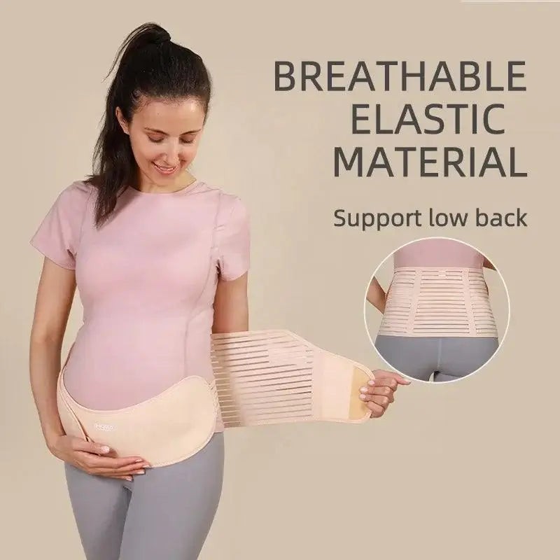 Lightweight Maternity Band Breathable 3 in 1 Belly Support Brace for Abdomen Pe
