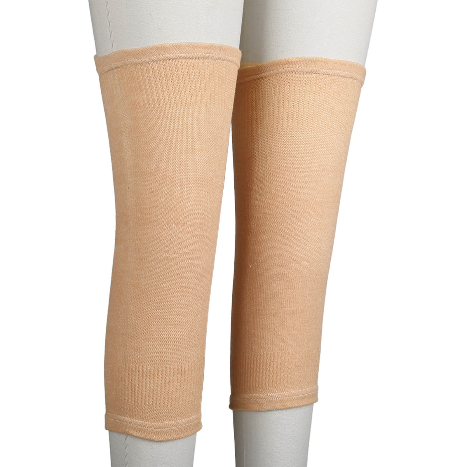 2Pcs Knee Brace Sleeve Comfortable Thin Stretchy Soft Skin Color Knee Protec NY