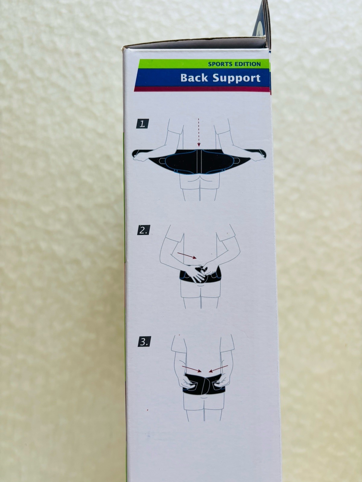 “NEW” Actimove Sports Back Support Belt XL Adjustable Double Layer Compression
