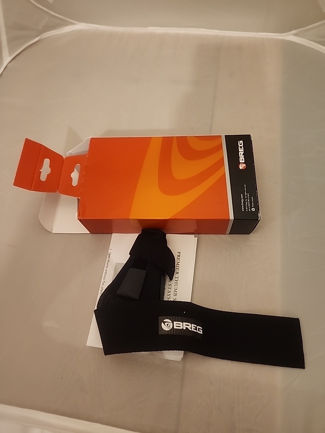 BREG Premier Thumb Splint with Stays 10201 FREE SHIPPING Open Box