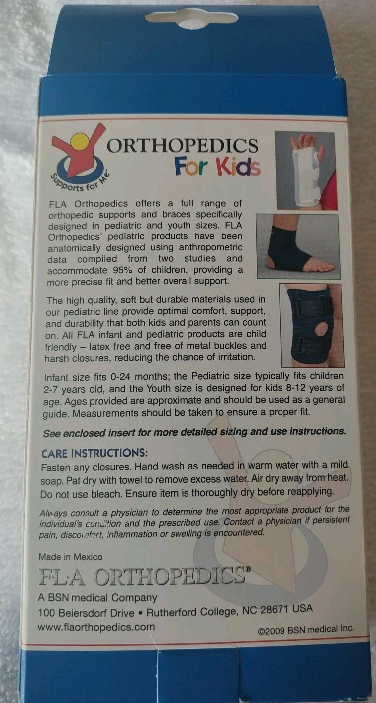 FLA Orthopedics For Kids Youth Size Universal Cradle Arm Sling New In Box