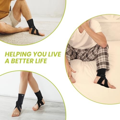 Bukihome Adjustable AFO Foot Drop Brace Ankle Support Pair Left and Right
