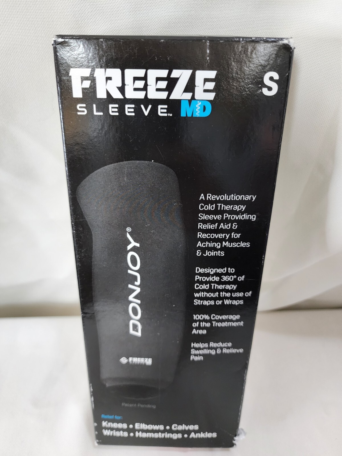 DONJOY Freeze Sleeve MD Therapy Sleeve, Black, S