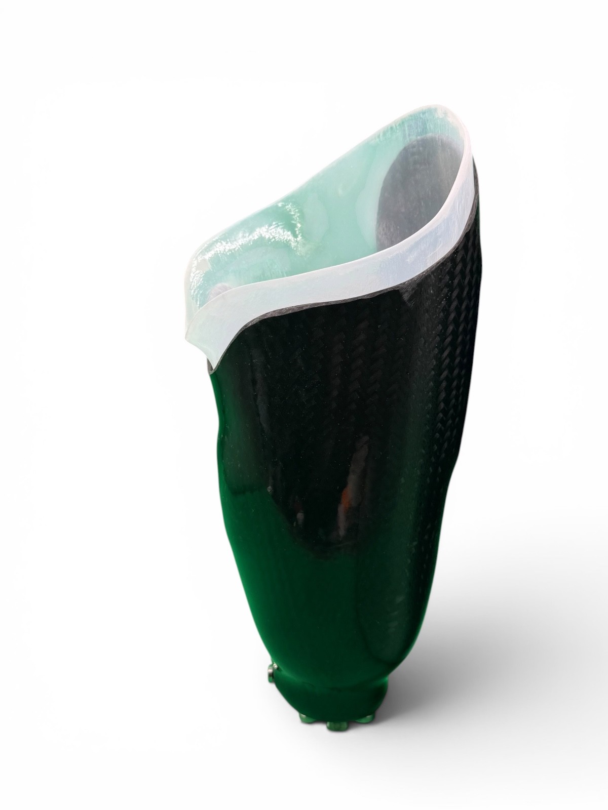 Left above knee prosthetic socket. Not for medical use.
