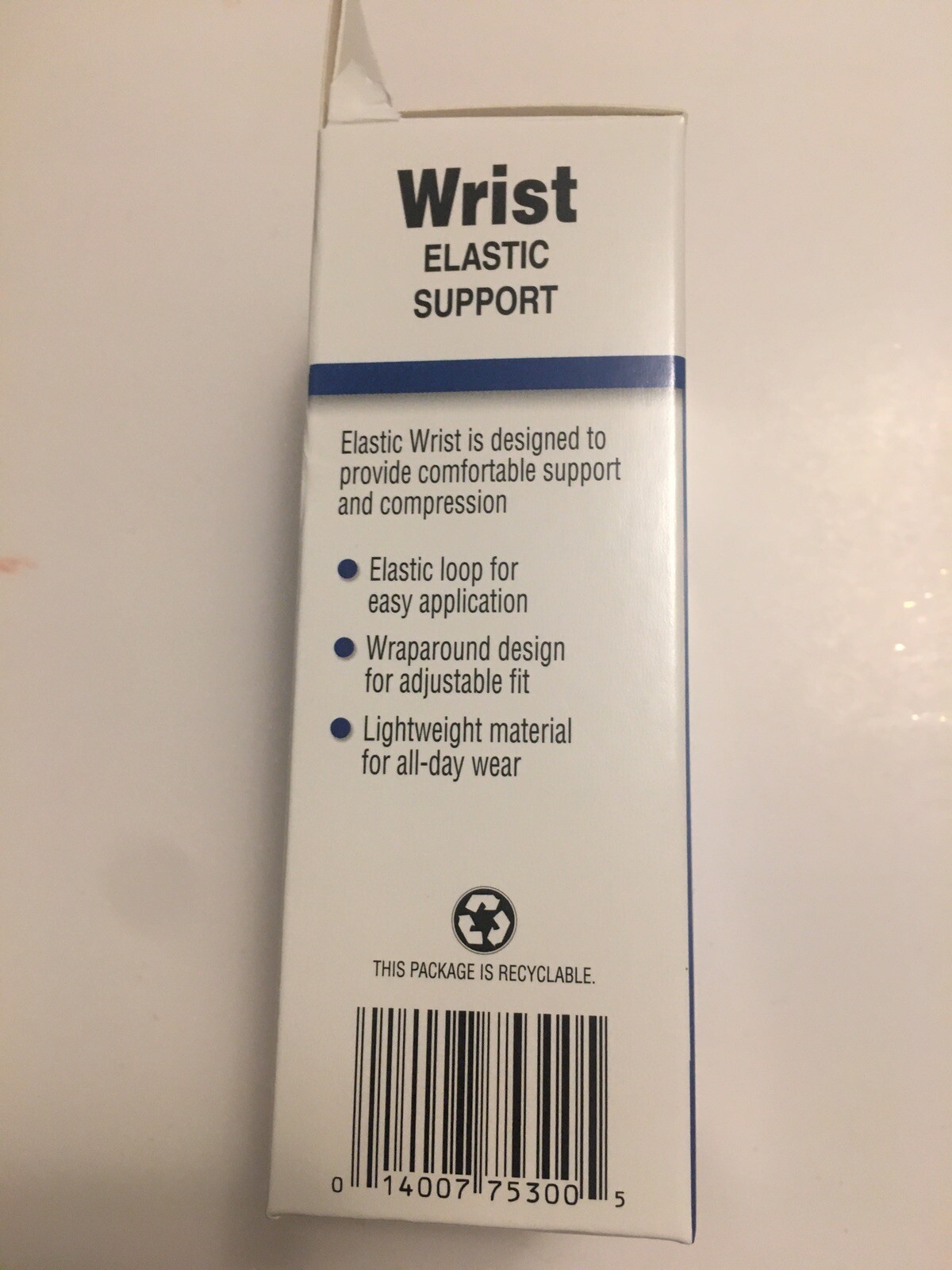 Flex Aid Wrist Support Wrap – Elastic Support with Loop – One Size