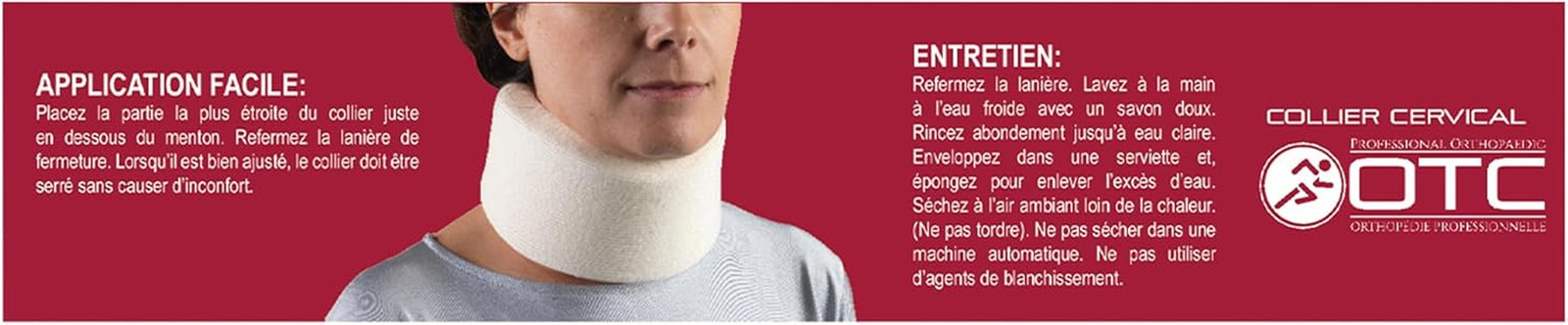 Cervical Collar, Soft Contour Foam, Neck Support Brace, White Narrow 2.5″ Dep…