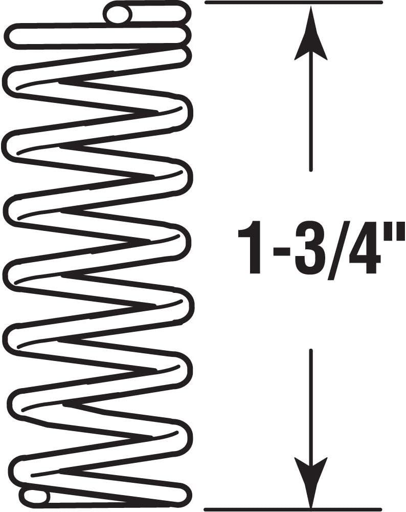 Durable Nickel-Plated Spring Steel Compression Springs 4-Pack, Easy Installation