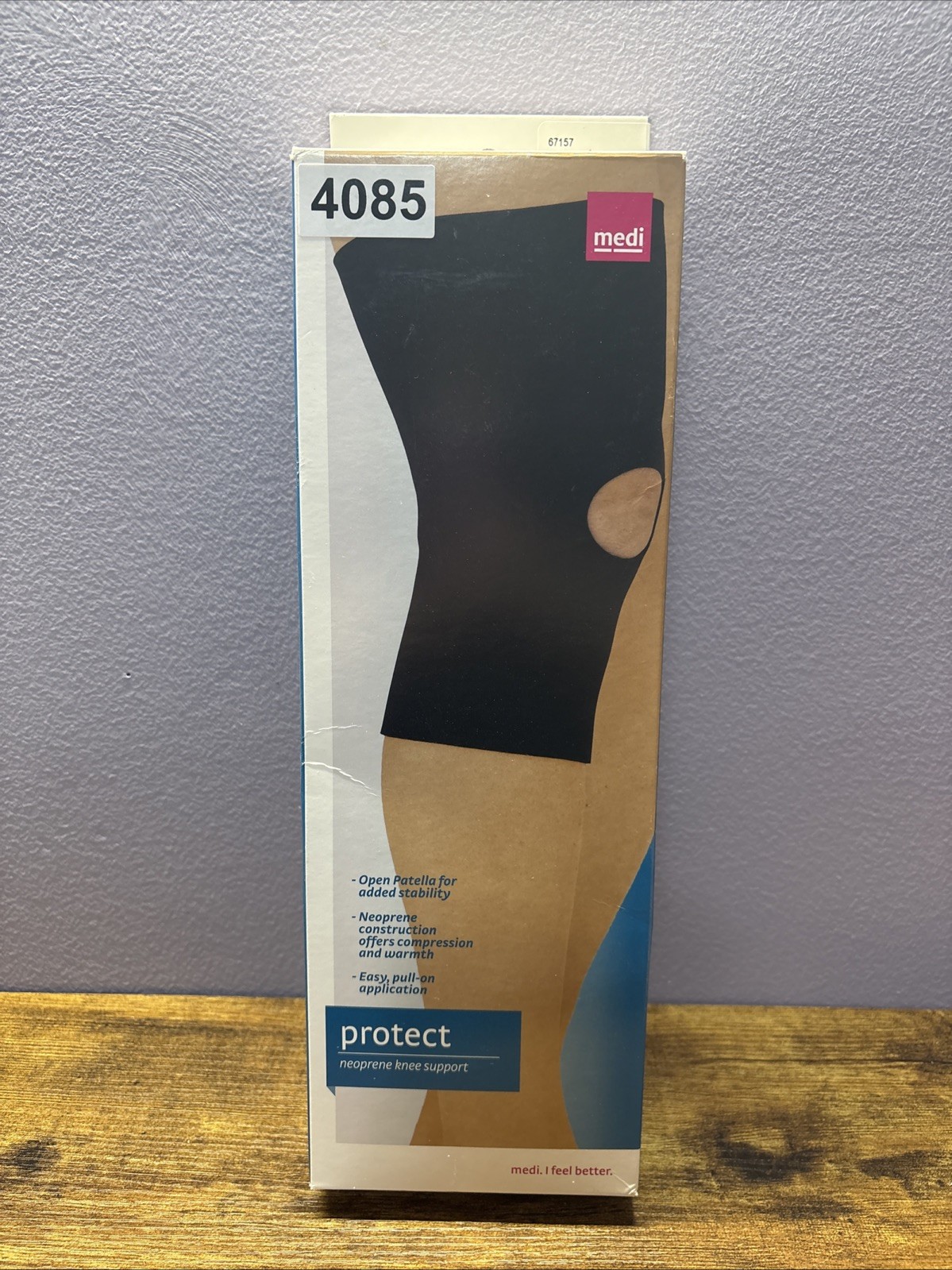 Medi Protect Neoprene Knee Support Sleeve XXXL Black 67157