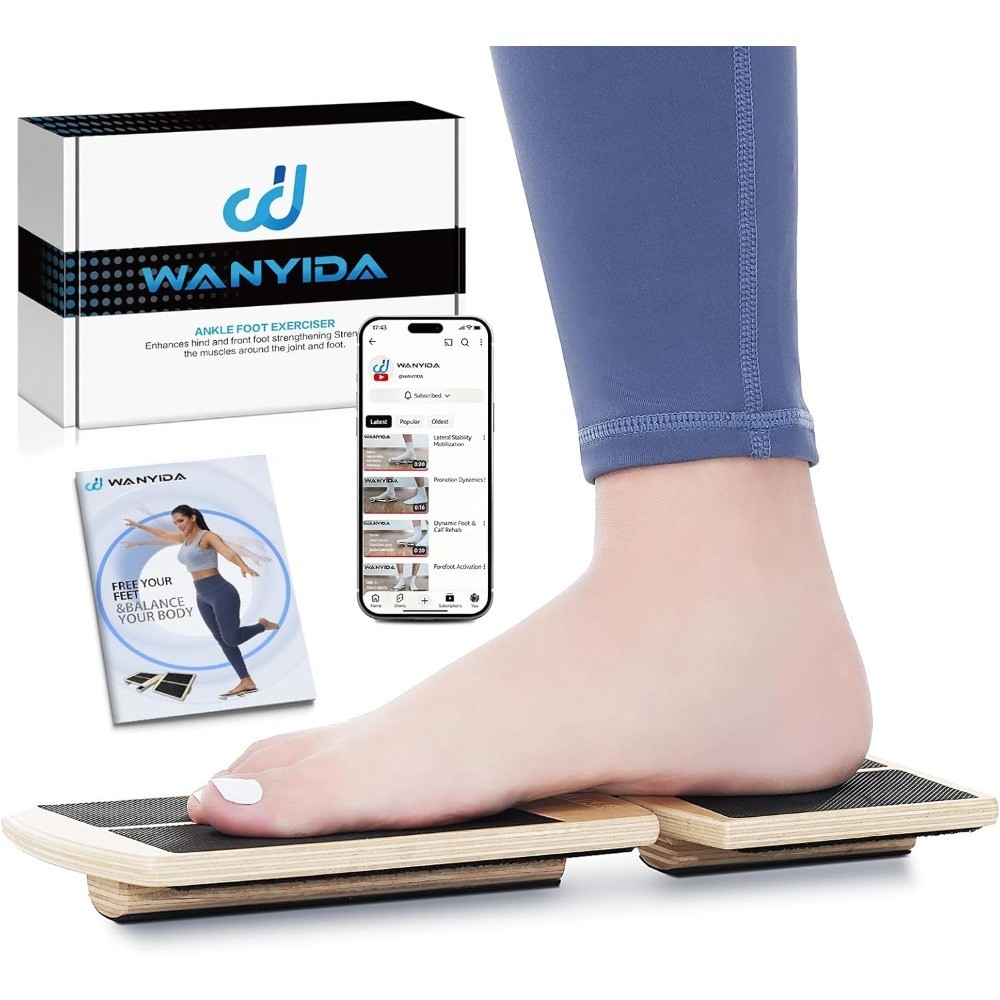 Ankle Foot Strengthener Exerciser for Sprained, Single Leg Balance Board,
