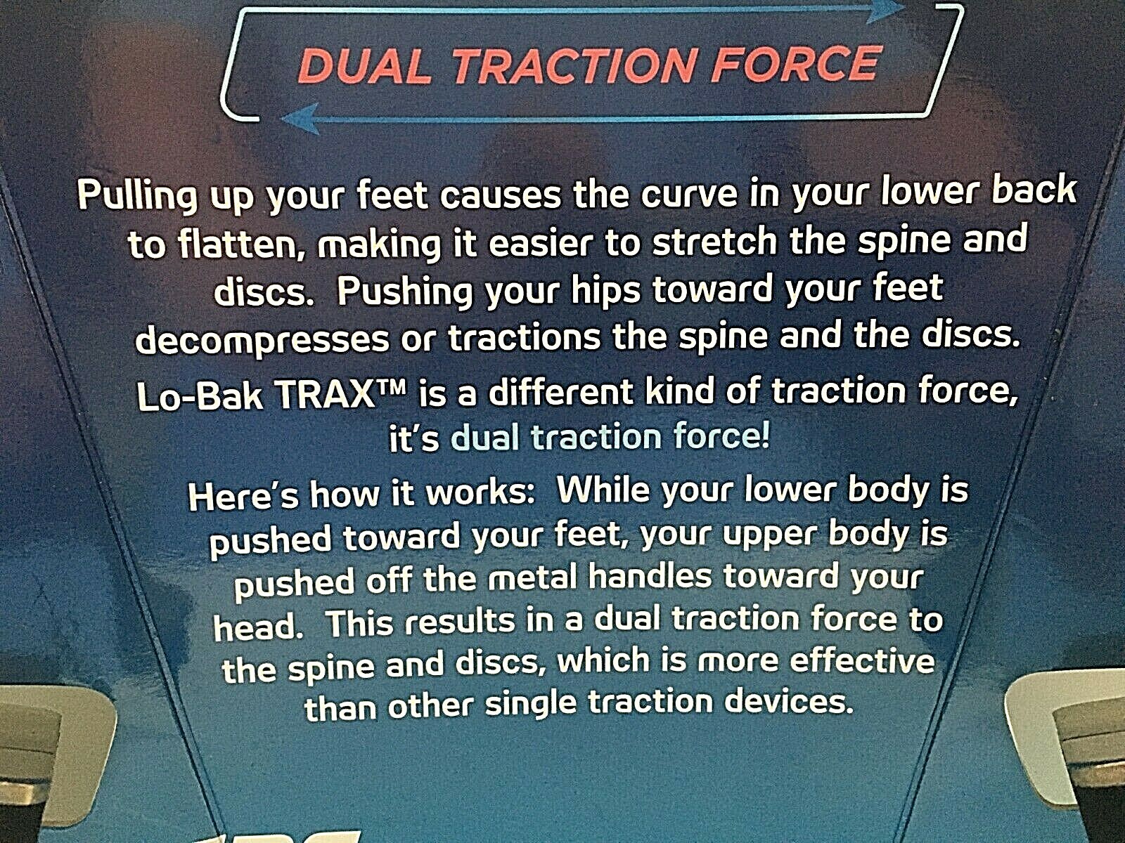 LO-BAK TRAX Portable Spine Traction Device w/ Instructional DVD Sciatica