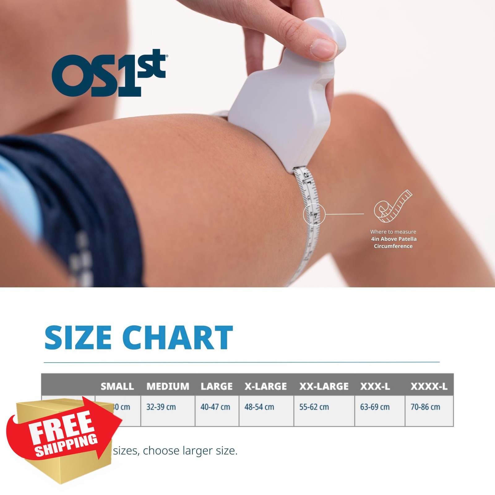 OS1st KS7 Performance Knee Brace Compression Patella Support