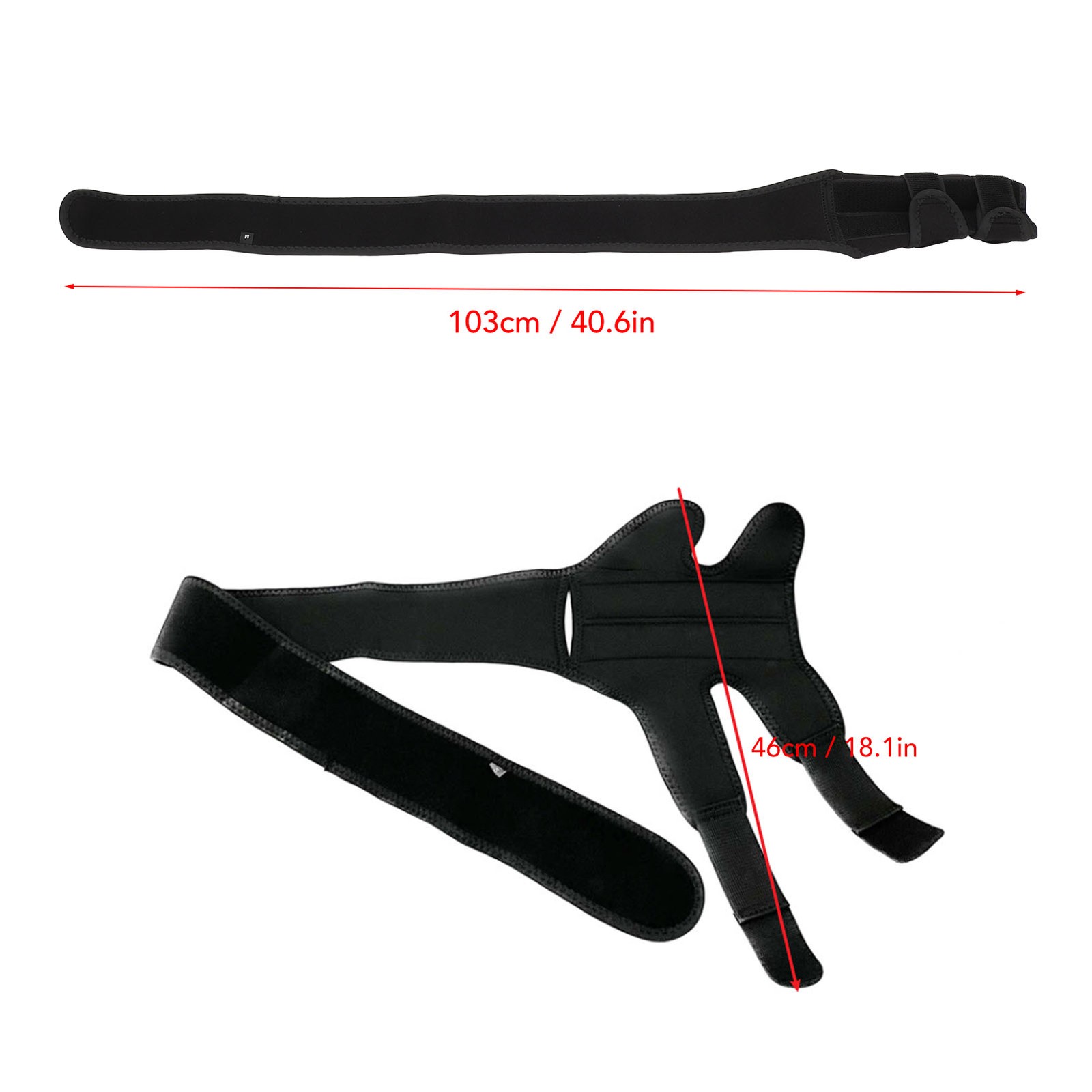 Dog Knee Brace Adjustable Back Strap Dog Hind Leg ACL Brace For CCL