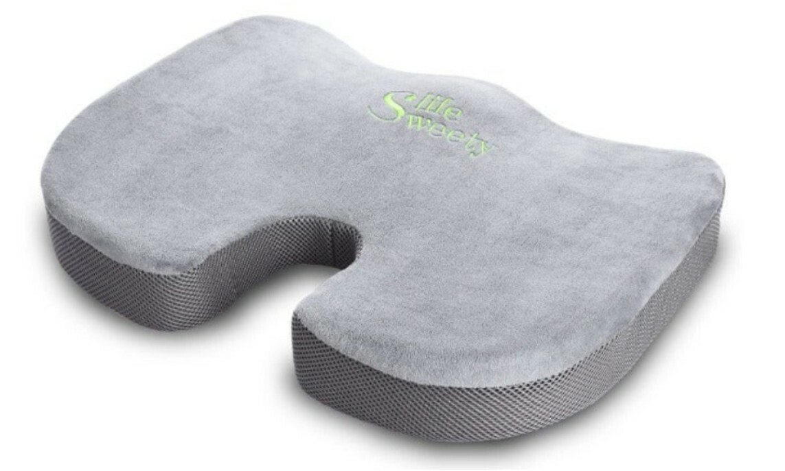 Gray Memory Foam Comfortable Seat Cushion- New