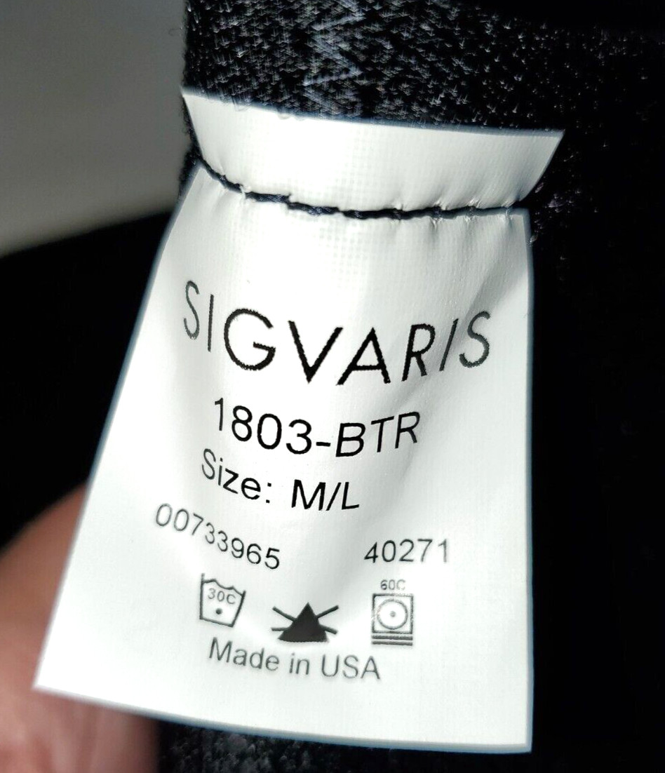 Sigvaris Compreflex Below Knee w/Boot 20-50 mmHg Black Regular 1403-BKR + Liners