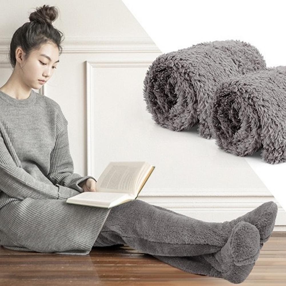 Winter Warm Women Slippers Shoes Thick Home Floor Socks Non Slip Fuzzy Socks]