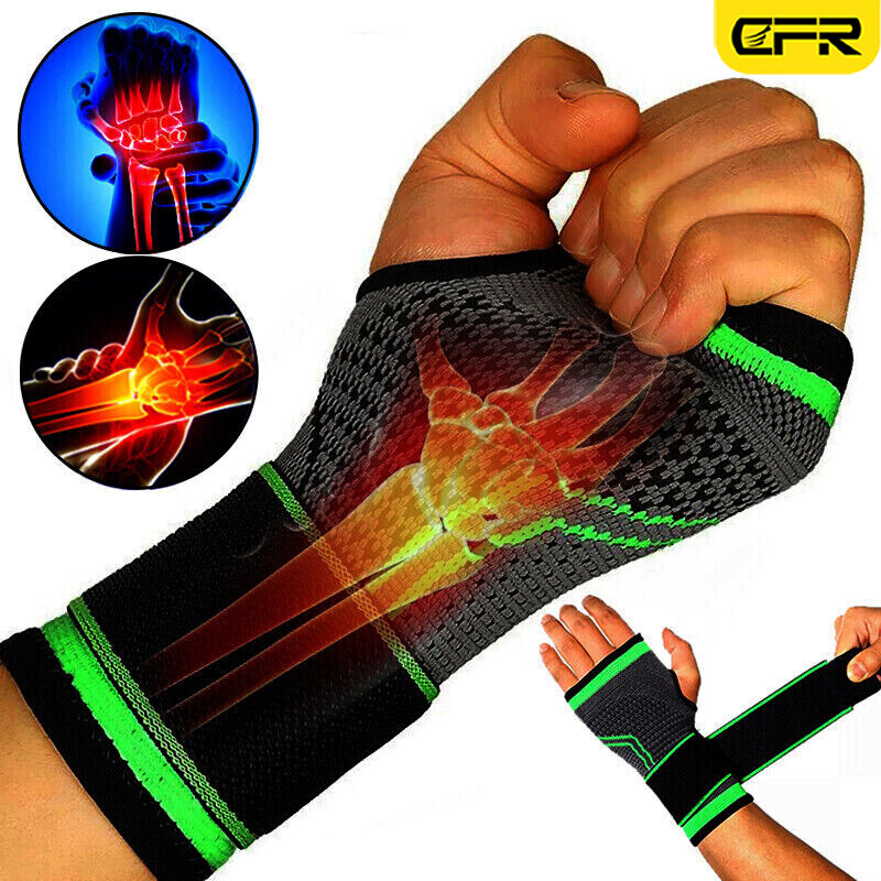 Wrist Support Compression Brace Hand Gloves Arthritis Carpal Tunnel Pain Relief