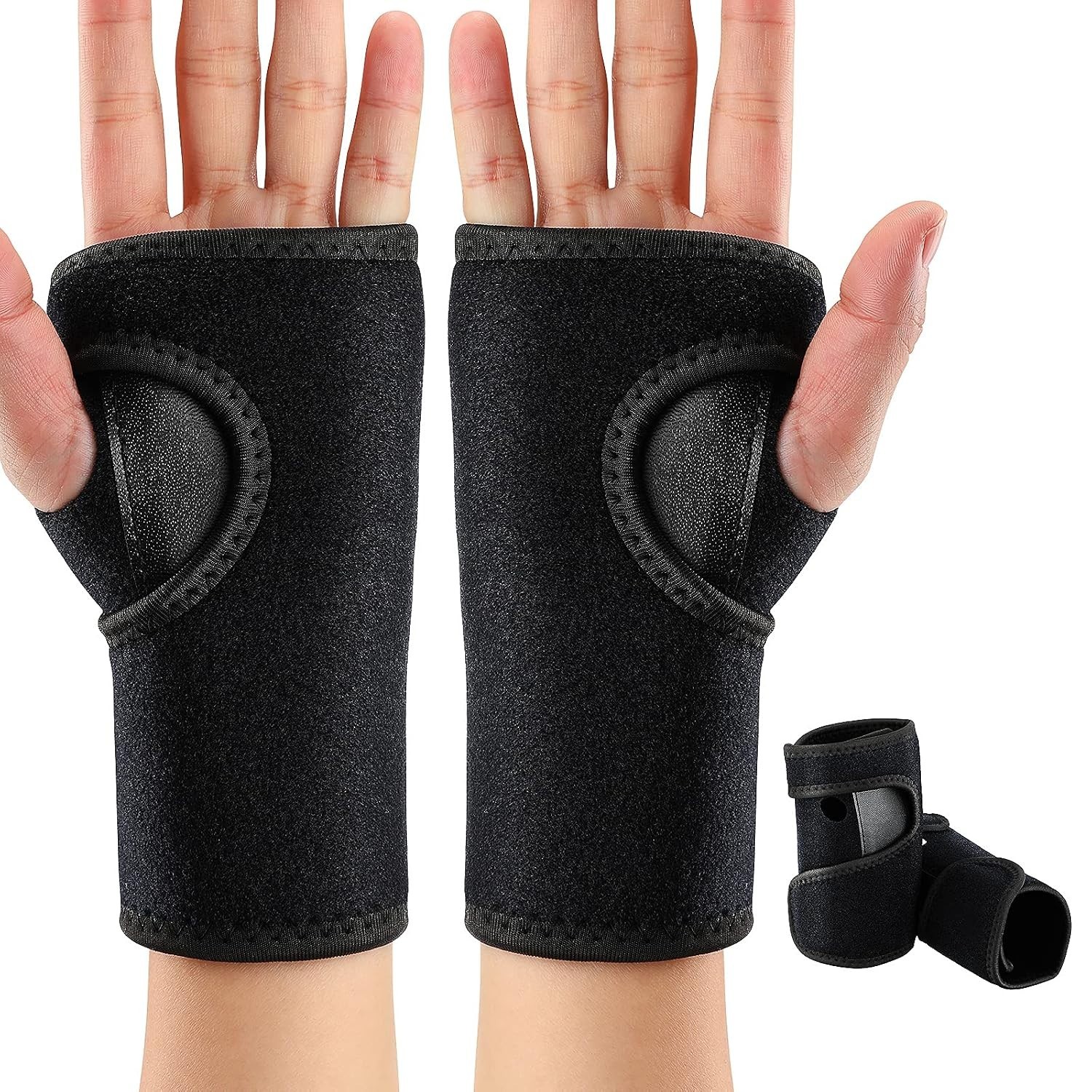 2 Pcs Wrist Brace for Carpal Tunnel Night Sleep Support Adjustable Wrist Spli…