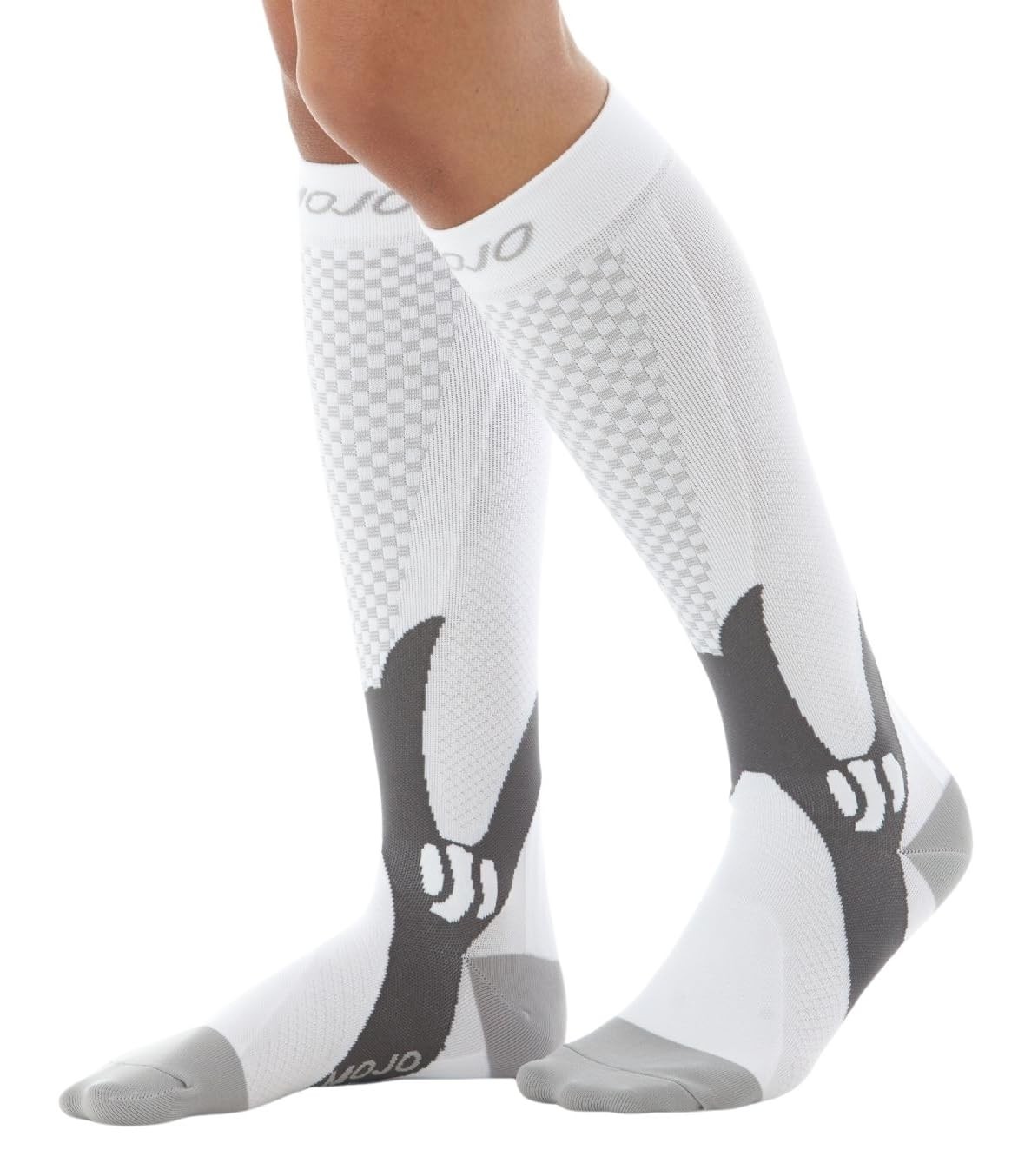 Mojo – Compression Socks for Women and Men 20-30mmHg Wide Calf – Big and Tall…