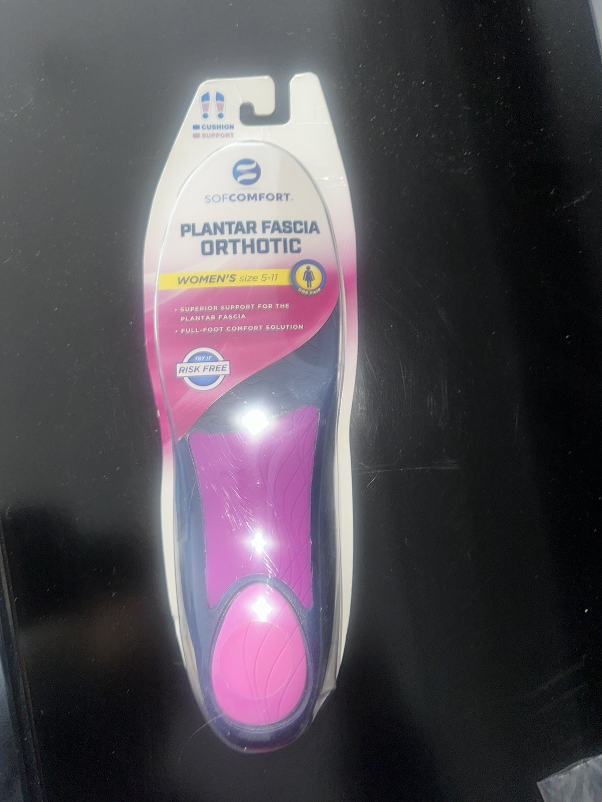 SofComfort Women’s Size 5-11 Plantar Fascia Orthotic Insoles