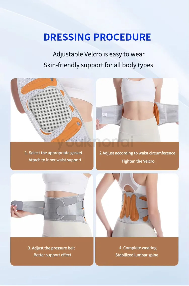 Adjustable Back Support Brace For Lower Back Ache Relief Herniated Disc Sciatica