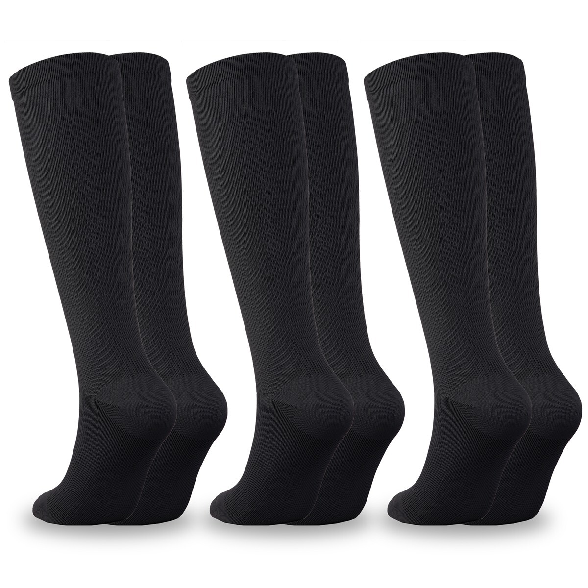 Mild-Compression Knee Highs Socks for Women or Men, Soothes Tired Aching Feet