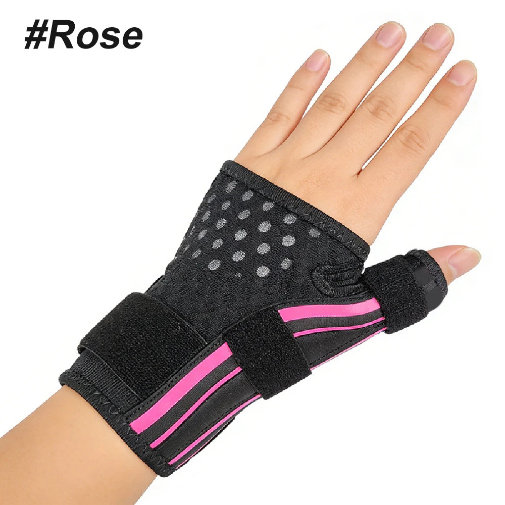 Adjustable Thumb & Wrist Support Brace Compression Sleeve Breathable Hand Guard